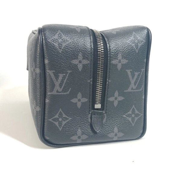 LOUIS VUITTON M83113 MonogramEclipse Locker Dopp-Kit Pouch Bag Clutch Bag - Picture 14 of 15